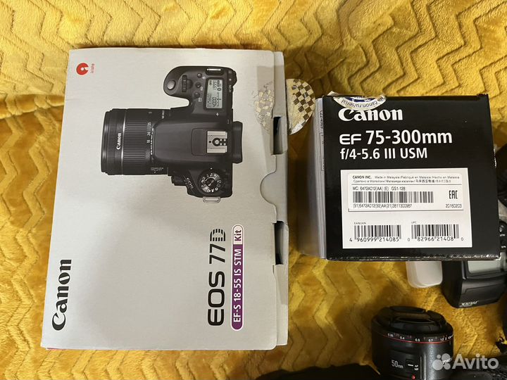 Canon77d комплект