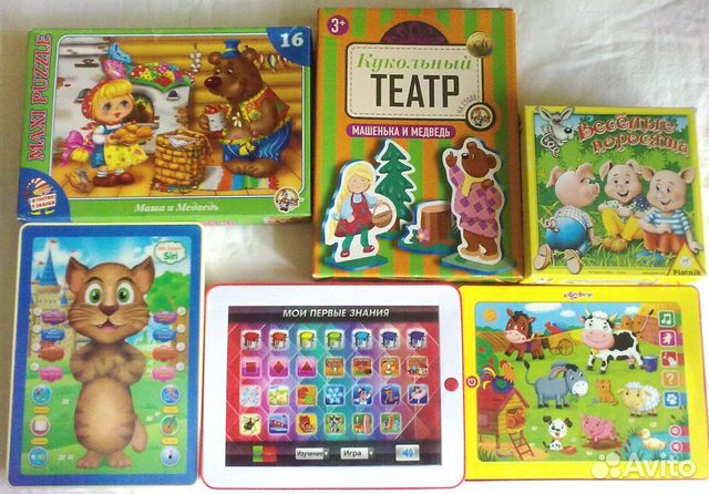 Планшеты говорящ./музыка,игры от 3 лет-пакетом