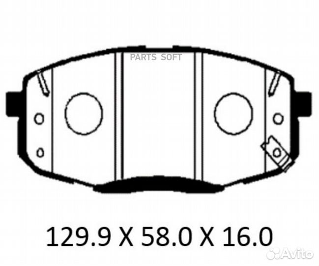 Patron PBP095KOR Колодки тормозные дисковые передн