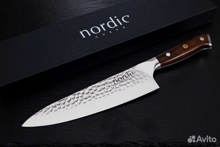 Шеф-нож из дамасской стали из Дании Nordic Chefs