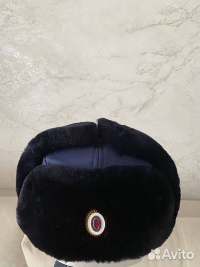 Шапка ушанка полиция, нового образца