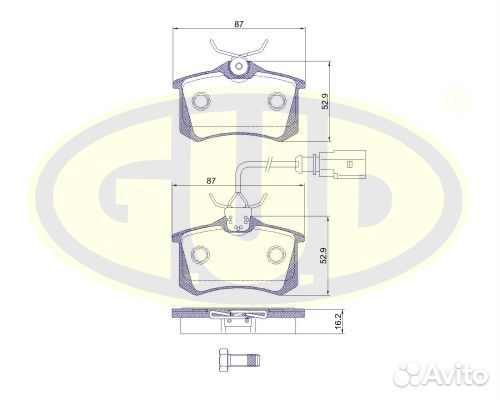 Колодки тормозные дисковые