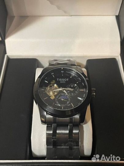 Брутальные мужские часы механические tissot