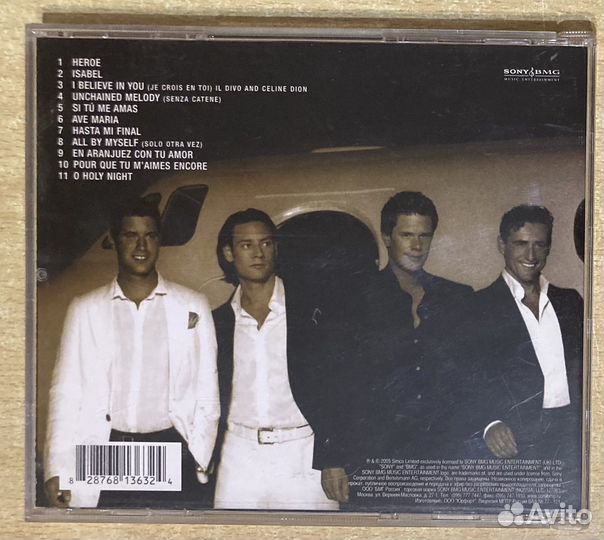 Cd Il Divo - Ancora. 11 треков. Sony BMG