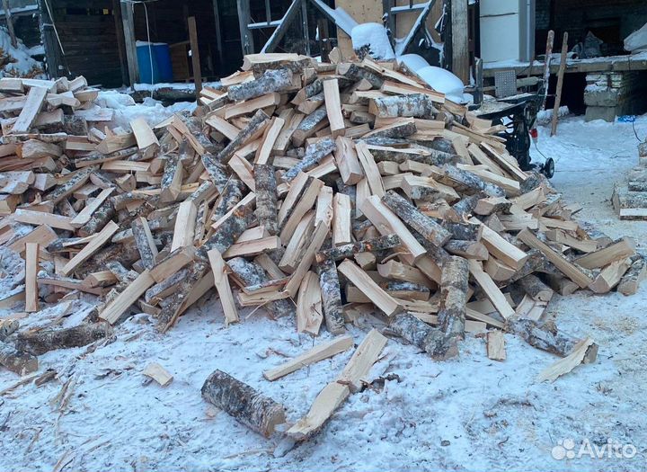 Дрова березовые колотые