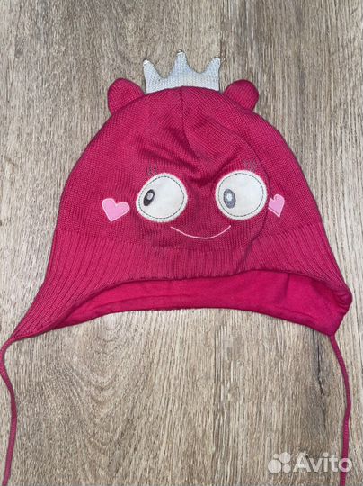 Шапка на девочку на осень 52 размер