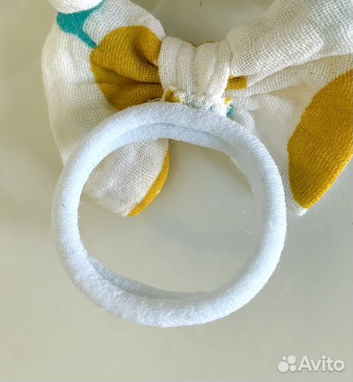 Резинка бантик для волос 2 шт из муслина