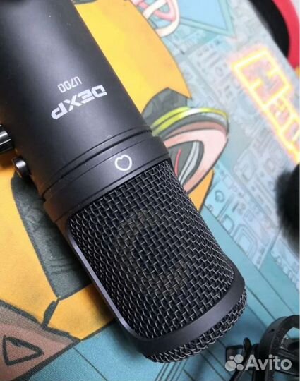 Конденсаторный микрофон Dexp U700 + журавль