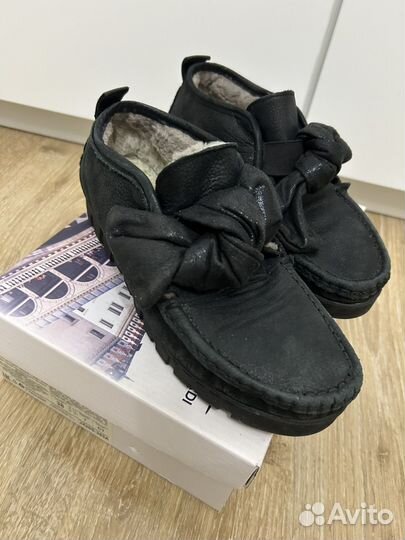 Натуральная кожа/мех ботинки женские Your box