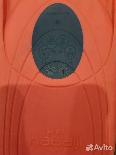 Ласты nabaiji 38-39 (24-24.5 см) с Лопатками