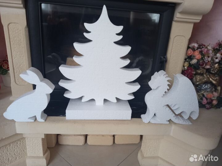 Фигуры из пенопласта к новому году