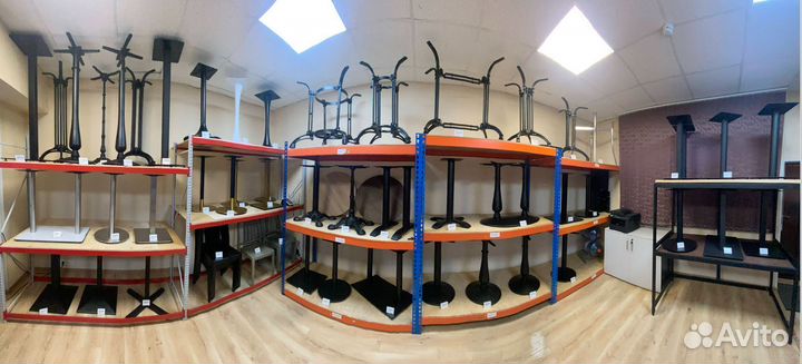 Блестящие подстолья для стола нержавеющая сталь