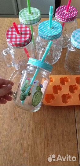 Набор баночек для коктейля, силиконовая форма для