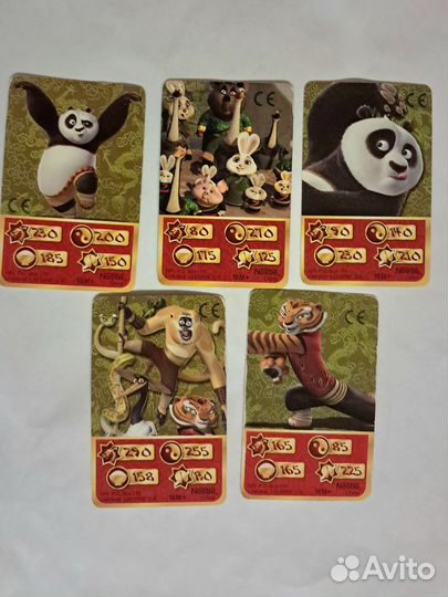 Карточки кунг фу Панда