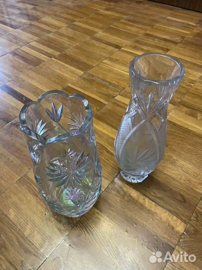 Вазы хрустальные