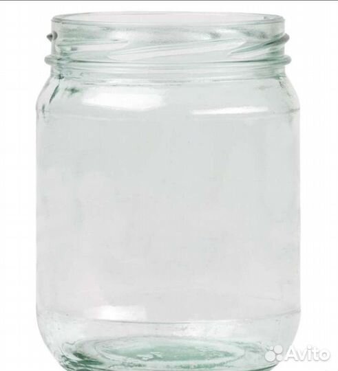 Банка винтовая стеклянная 0,5 новая