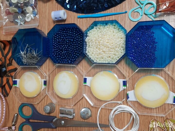 Набор для рукоделия пакетом бусины бисер вышивка