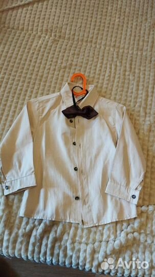 Рубашка детская с галстуком-бабочкой для мальчика