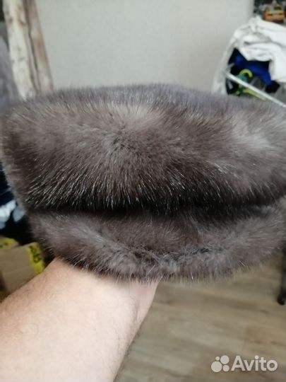 Норковая шапка мужская новая 58