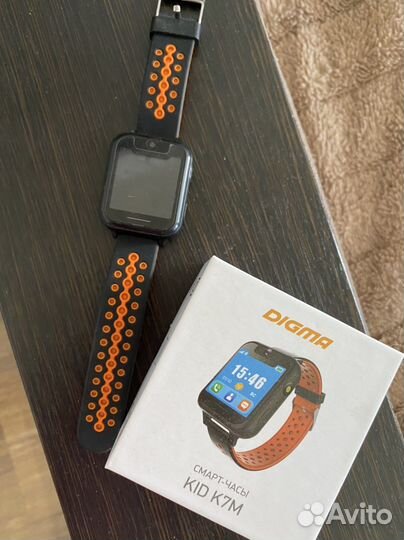 Часы с GPS трекером Digma Kid K7m Black/Orange