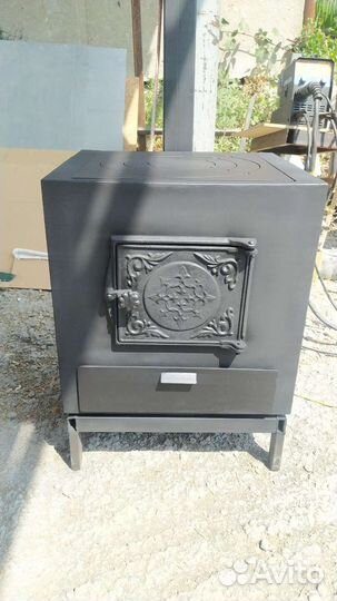 Печь для казана с трубой