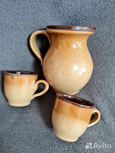 Набор столовой посуды глинняный