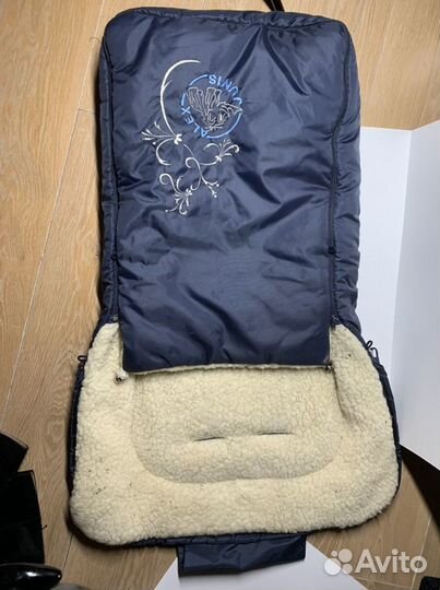 Зимний конверт в коляску на овчине