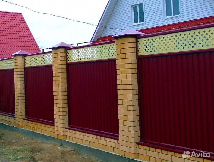 Забор из профнастила