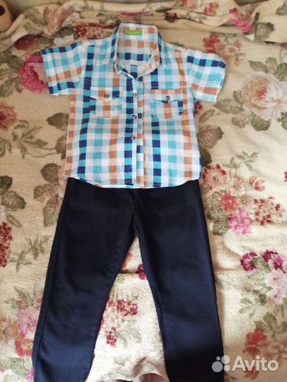 Рубашка и брюки для мальчика 5-6 лет