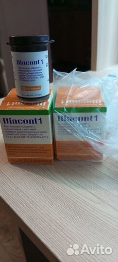 Тест полоски диаконт1 50шт. для Ван Таан Силект