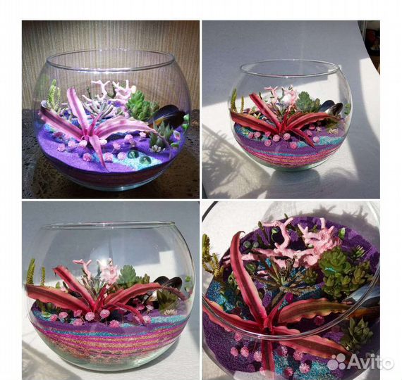 Флорариум роскошный с футбольный мяч