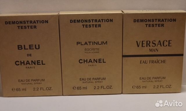 Парфюм мужской тестеры Versace Tom Ford Chanel 65м