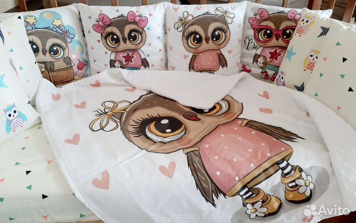 Бортики в детскую кроватку