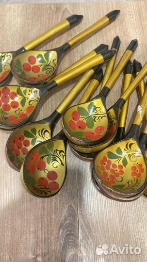 Деревянные ложки хохлома