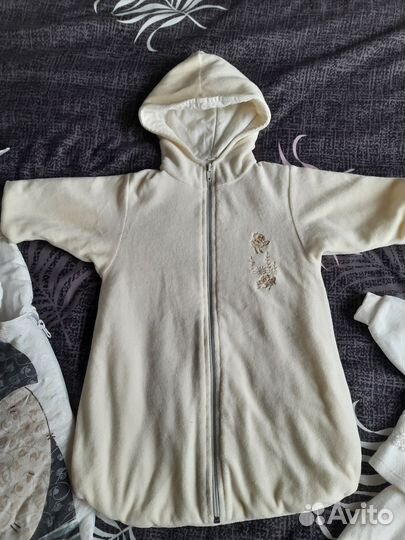 Комплект на выписку, конверт, кокон-комбинезон