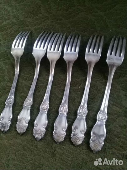 Вилки, ложки мельхиоровые
