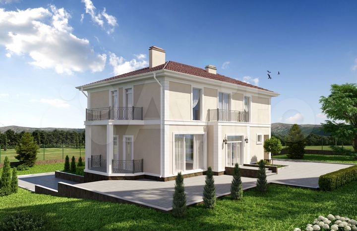 Коттедж 338,8 м² на участке 17 сот.