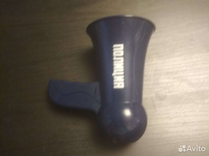 Микрофон полиция с сереной