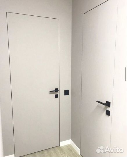 Скрытые межкомнатные двери под покраску