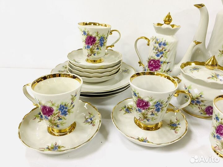 Сервиз кофейный Набор Фарфор Коростень