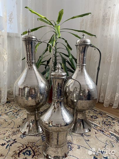 Кувшины никелированные старинные