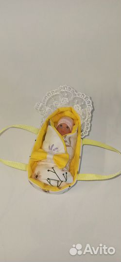 Переноска, конверт, одеяло для маленькой куклы