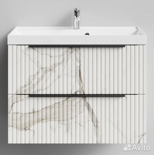 Тумба с раковиной Дольчи 80см Подвесной, Мрамор 1