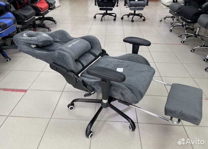 Игровое Компьютерное Кресло, велюр, новое