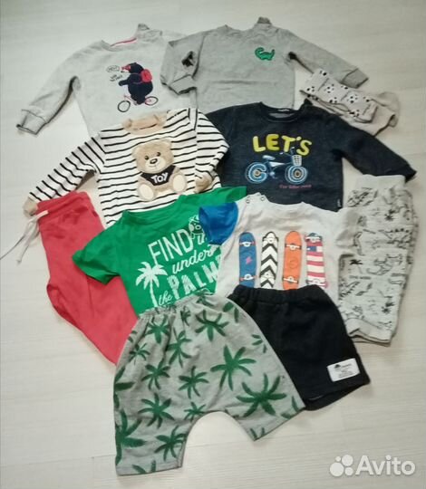 Вещи пакетом на мальчика 80-86 + обувь