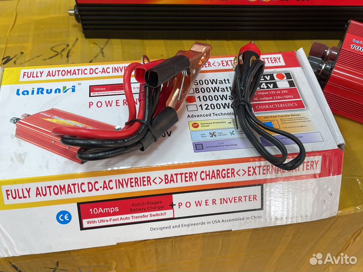 Автоинвертор преобразователь напряжения 12 на 220V