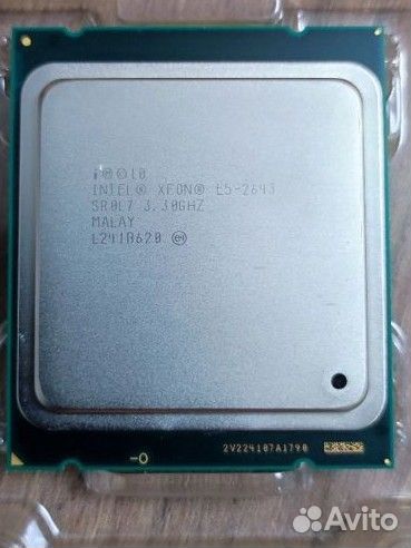 Процессор Intel Xeon E5-2643 4х3300