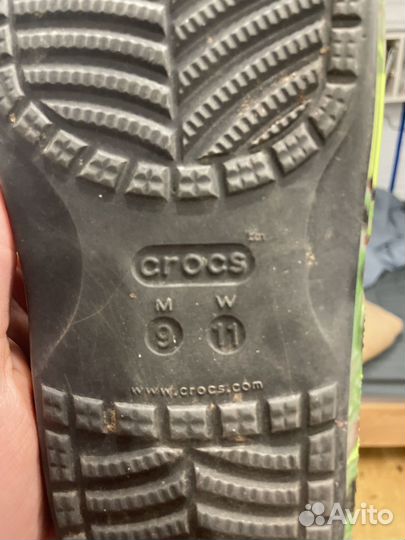 Шлёпанцы/сланцы crocs резиновые