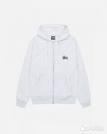 Зип худи Stussy basic logo zip hood Оригинал