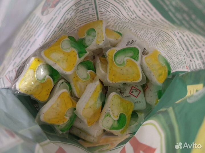 Капсулы для посудомойки 68 штук